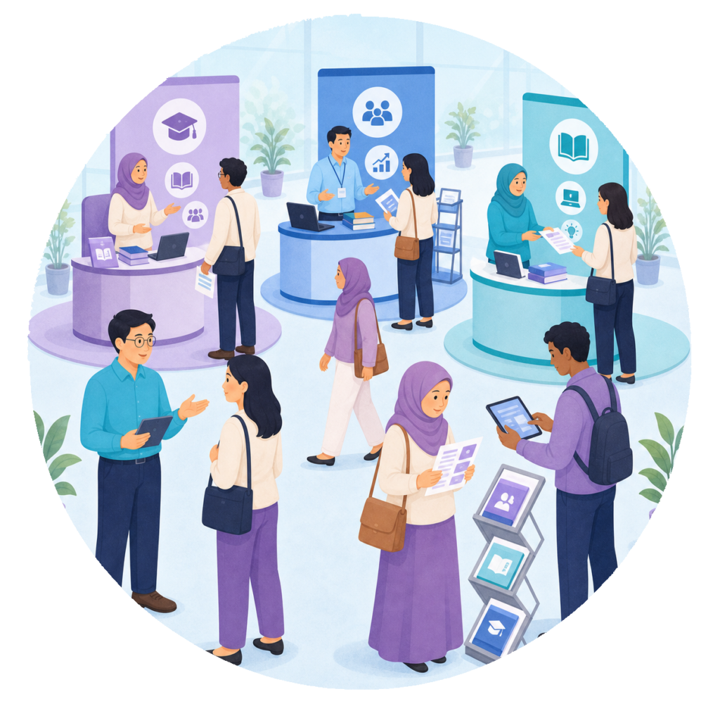 𝗠𝗮𝗿𝗸𝗲𝘁𝗽𝗹𝗮𝗰𝗲: Explore booths from schools and education organisations throughout the day.

Learn about career opportunities, professional development programmes, and resources that can support your journey as an educator.